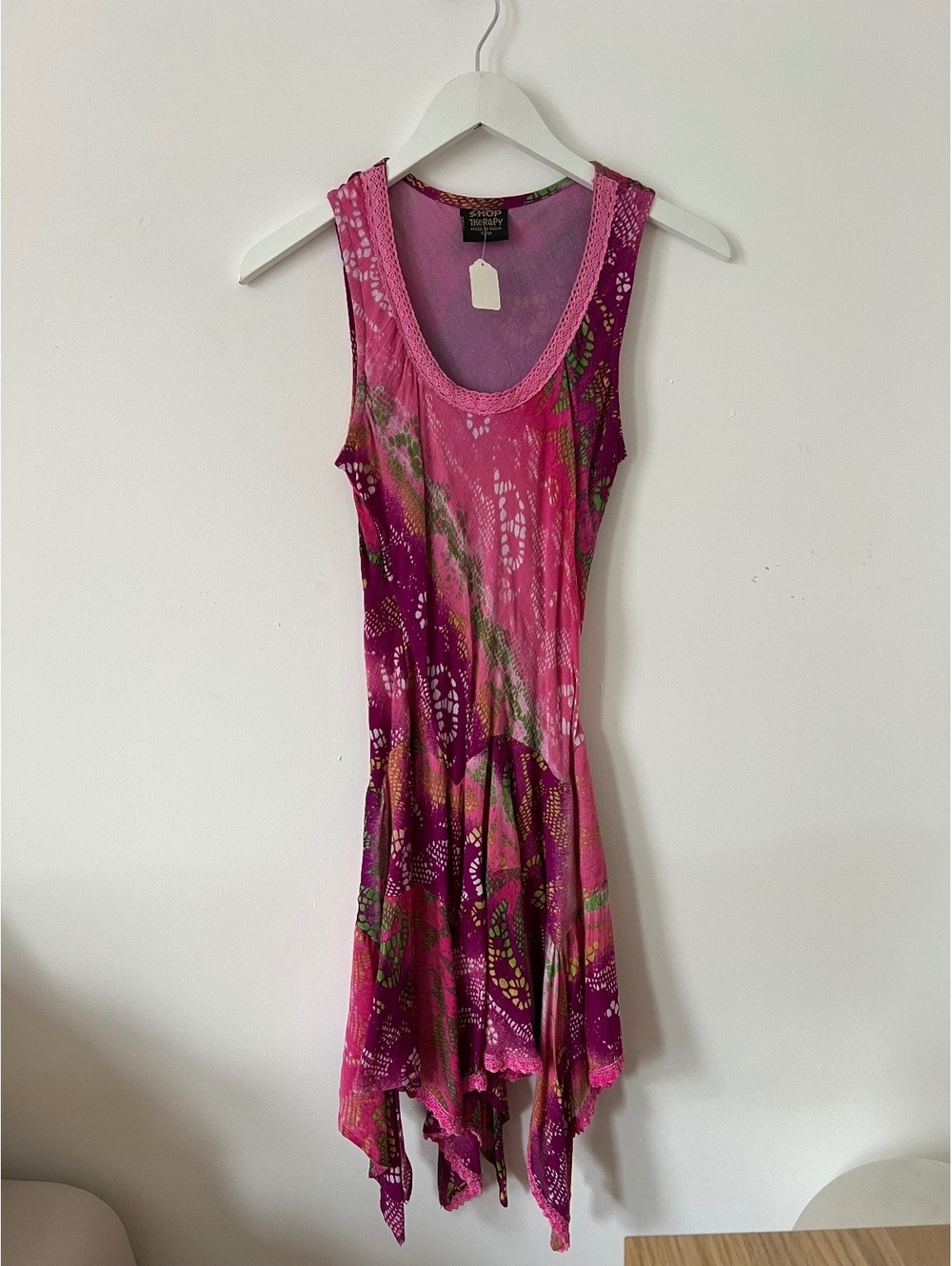 Vintage Shop Therapy Pink Asymmetrical Dress